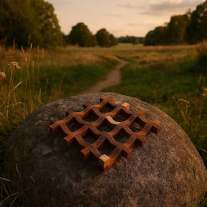 1/2" Stock - 12" x 12" Stackable Wooden Trivets, Hot Plate Cooling Rack, Build/Sell your Own! - Digital Files, Jigsaw/CNC - Thinner Stock!