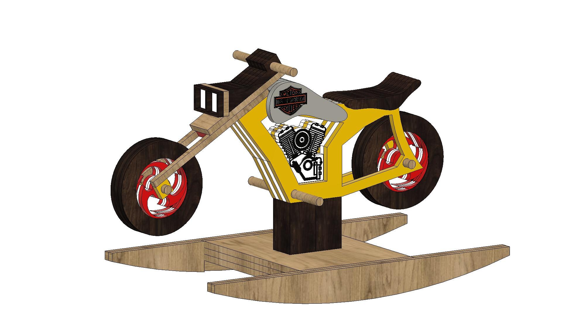 Motorcycle Rocking Horse Etsy Ireland