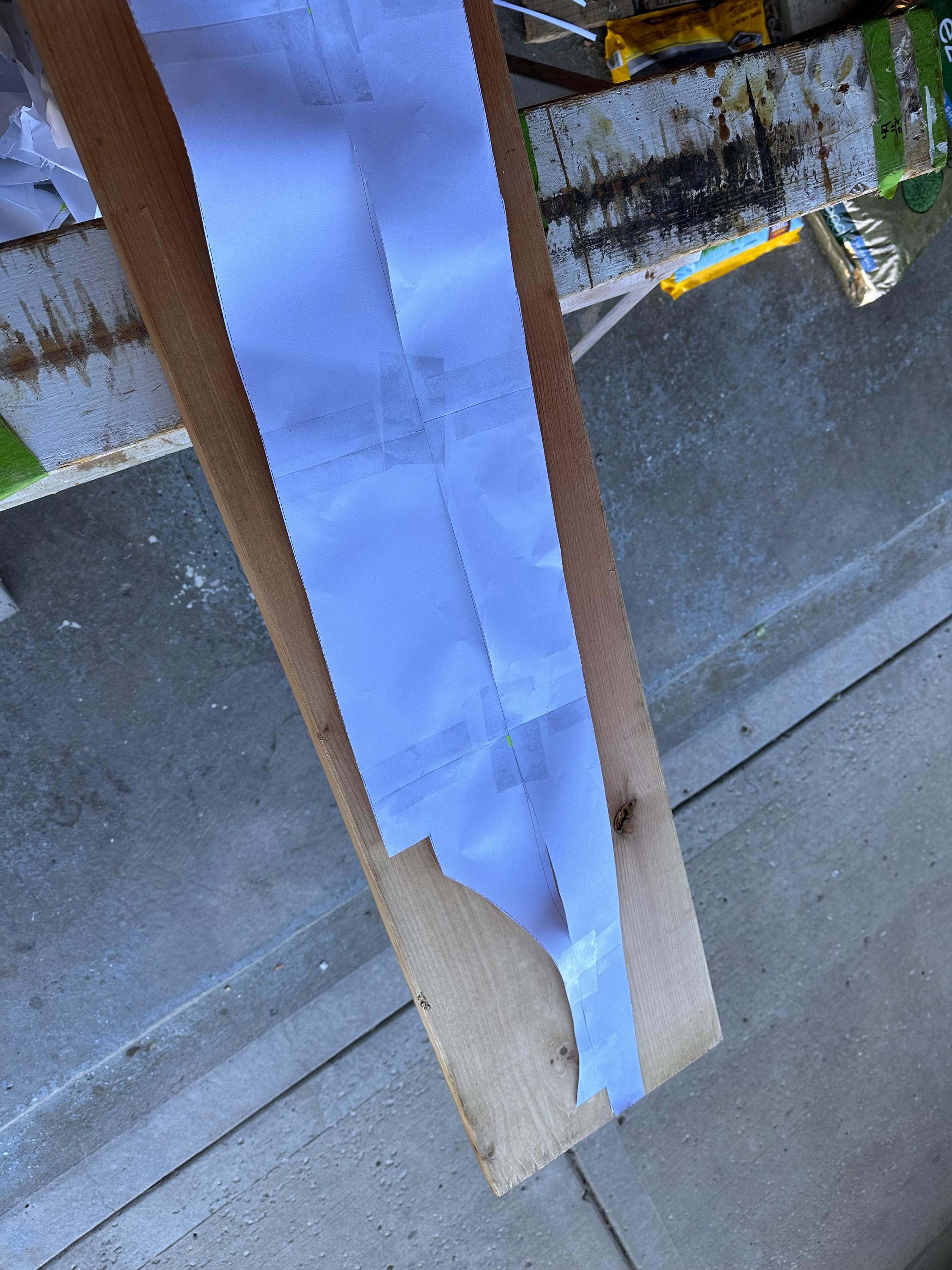Pergola Curved Rafter File With Custom Tail - 2