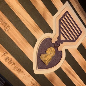 ¡Listo para corte CNC! Corazón Púrpura dibujado a mano, archivos CRV, SVG y DXF incluidos.