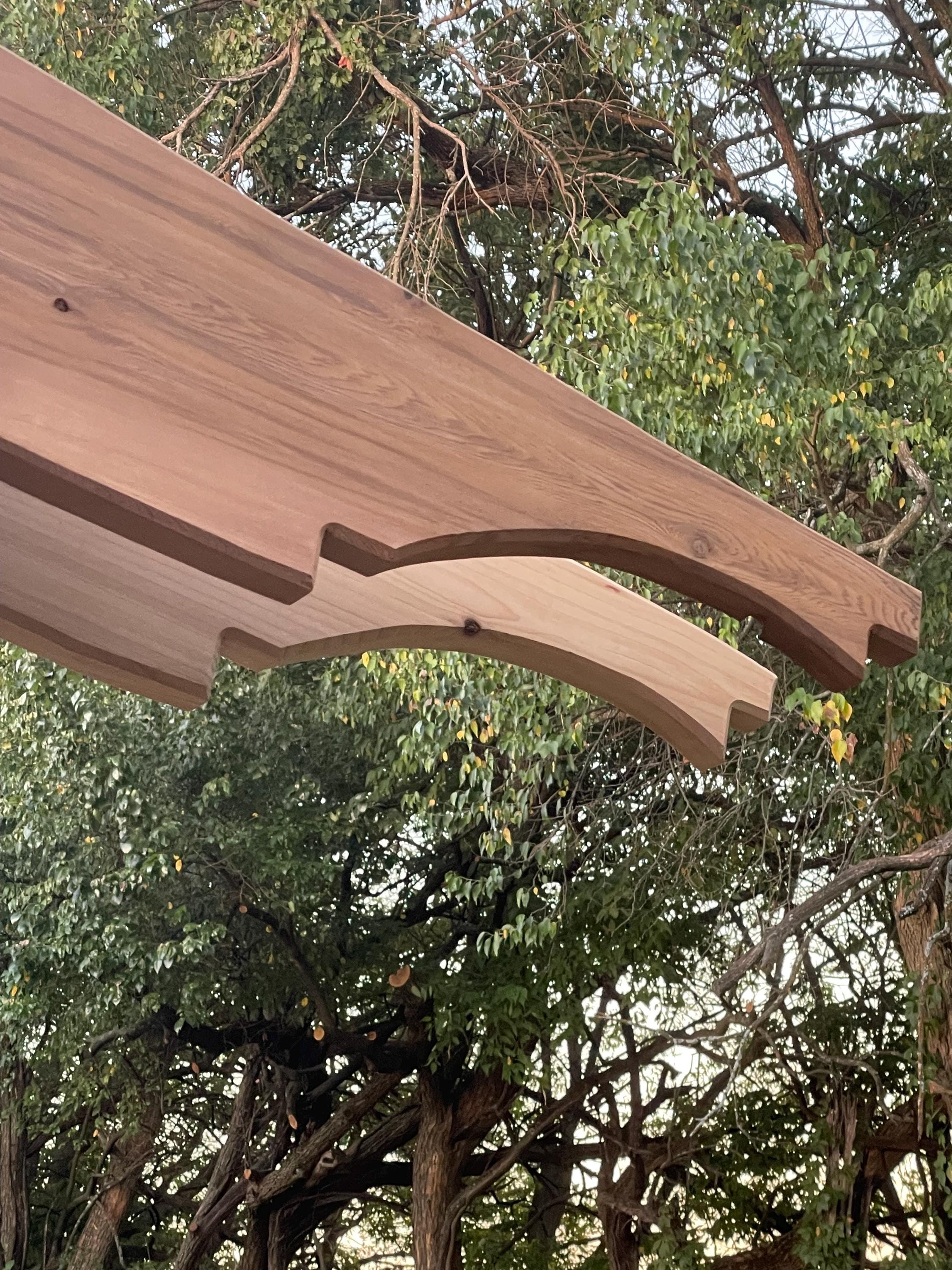 Pergola Curved Rafter File With Custom Tail - 2
