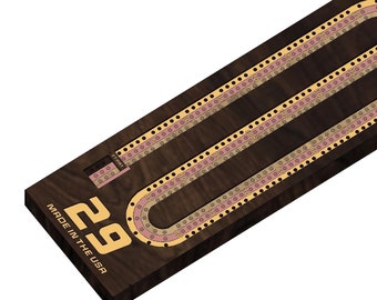 Cribbage Board, CNC-Datei, CNC-Schnittfertig! Vorlage - Nur digitale Datei, erstellen und verkaufen Sie Ihre eigene!