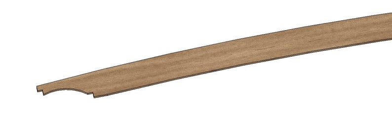 Pergola Curved Rafter File With Custom Tail - 2