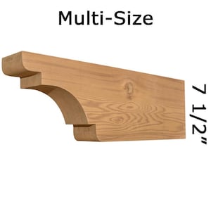 Op de afbeelding: Een houten korbel met een gebogen bovenrand. De korbel is 19 cm hoog. Multi-Size.
