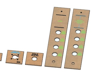 8-in-One Circle Jigs (Digital Files) for Portable Routers - Plans Included in PDF format. Milwaukee Portable Router Holes Provided.