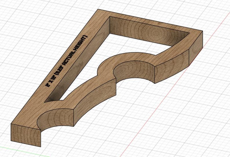 Rafter Tail Template Mod. 5 for Gazebos, Custom Builds, 2x6, 2x8 2x10 ...