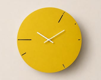 Wooden Fibonacci Wall Clock, Modern Minimalist Math Decor, 20 Inch