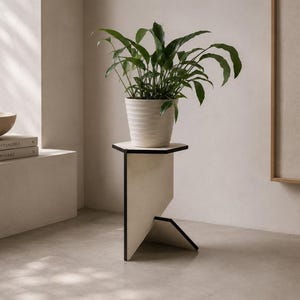 Sechseckiger Blumenständer: Moderner Blumenständer / Pflanzenständer