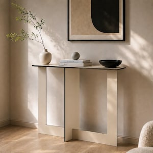 Fibonacci Design Smalt konsolbord: Gyllene snittet, verktygslös montering