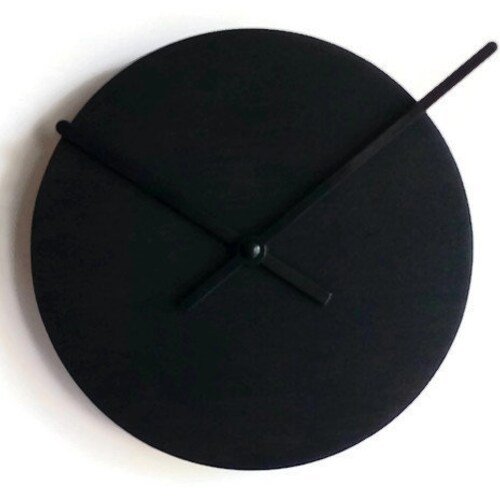 Minimalist Very Small Wooden Quiet Light Walnut Wall Clock for Etsy