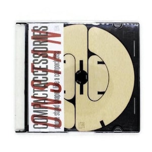 Wooden Smartphone Stand: Eco-Friendly Laser Cut Poplar Design in CD Case Format