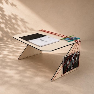 Handcrafted Computer Sofa Laptop Desk: Italian Poplar Wood Lap Table