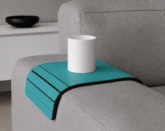 Turquoise Sofa Arm Tray: Italian Wooden Couch Arm Rest Table