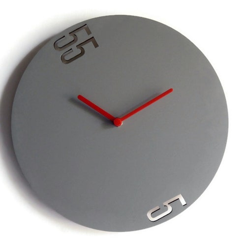 Minimalist Very Small Wooden Quiet Rosewood Wall Clock for Etsy