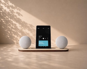 Google Nest Mini Retro Radio Stand: 3D Printed Wood Look - Etsy