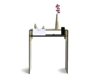 24 x 8 x 32 inch Handmade Italian Narrow Console Table: Modern Entryway Radiator Cover Shelf