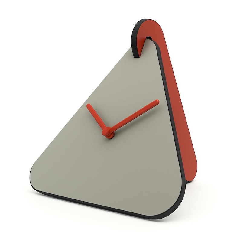 Modern Turquoise Wooden Desk Clock: Silent Minimalist Timepiece - Etsy