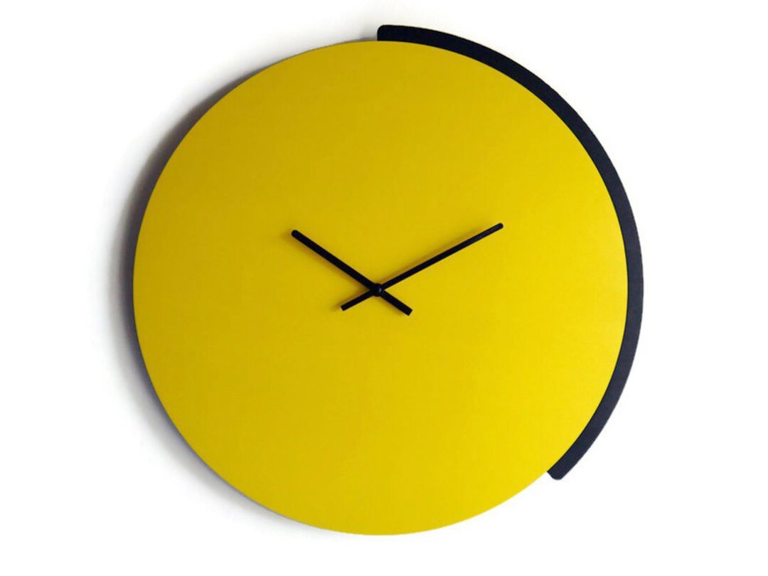 16,5 Wide Laser Cut Wood Wall Clock Quiet and Minimalist, Inspired by