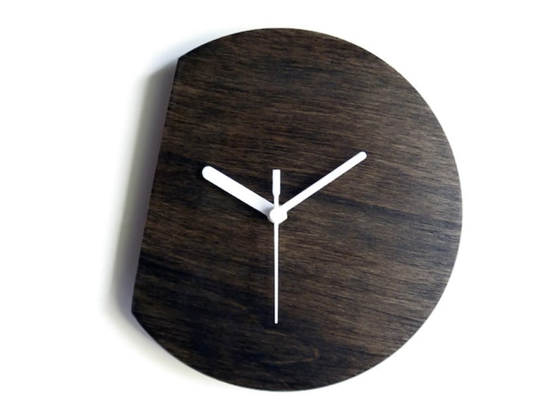 11/28cm Minimalist Small Wooden Quiet Wall Clock in Etsy