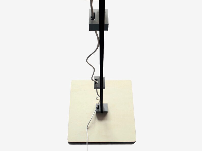 Italian LED Modular Floor Lamp with LEGO® Bricks: Modern Wood Design