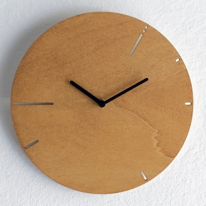 Fibonacci eiken wandklok: stil, minimalistisch wiskundedecor