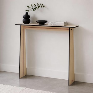 Mesa consola ultradelgada de 30 x 5 pulgadas para espacios pequeños: Estantería moderna y estrecha para recibidor.