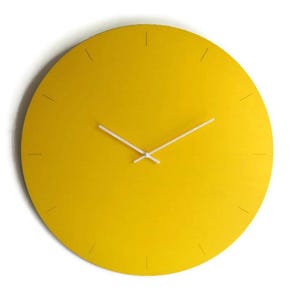 20 Inch Wooden Wall Clock: Silent Modern Timepiece