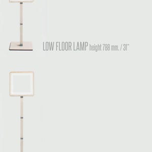 Italian LED Modular Floor Lamp with LEGO® Bricks: Modern Wood Design
