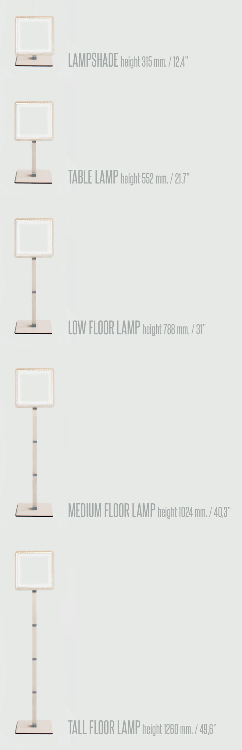 Italian LED Modular Floor Lamp with LEGO® Bricks: Modern Wood Design