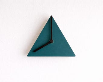 Vintage Red Clock, Kienzle Quartz, Triangle Shape With No Numbers