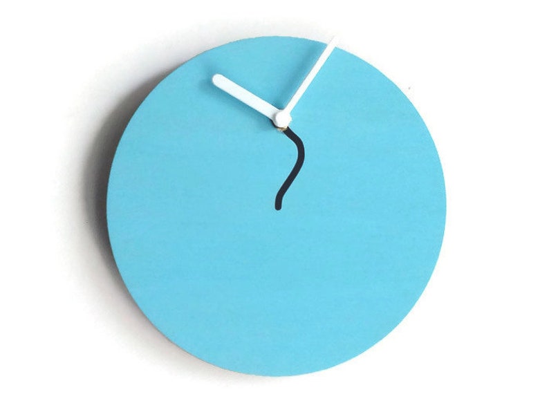 11/28cm Small Wooden Quiet Wall Clock Inspired by the Etsy