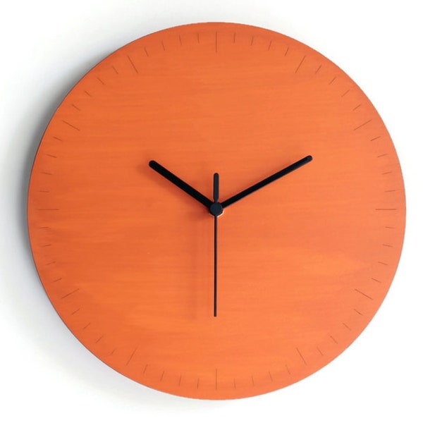 Wood Clock With a Second Hand Etsy Australia