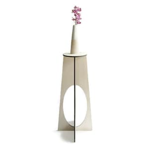 Großer ovaler Pflanzgefäßständer, freistehender zeitgenössischer Innentisch, Blumentopfhalter, Sockel Beistelltische, moderne Pflanzenanzeige, Pflanzenveranstalter