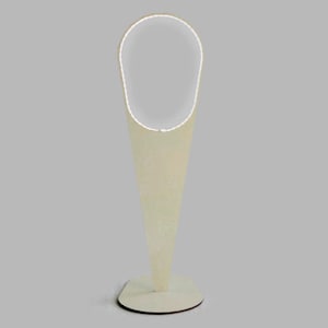 Italian Wooden LED Floor Lamp: Modern Laser-Cut Design, Warm White Lighting