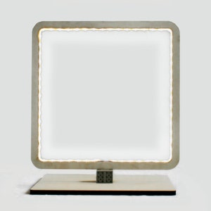 Italian LED Modular Floor Lamp with LEGO® Bricks: Modern Wood Design
