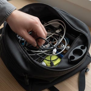 Wooden USB Bracelet Wearable Charging Cable Minimal Hand Painted Accessory