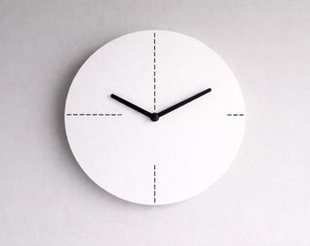 10 Inch Silent Wooden Sleek Wall Clock: Modern Minimalist Design