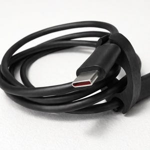 Wooden USB Bracelet Wearable Charging Cable Minimal Hand Painted Accessory