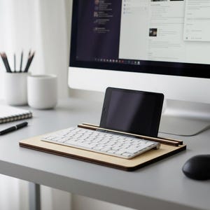 Laser Cut Wooden Desk Organizer: Wall Mountable Italian Design