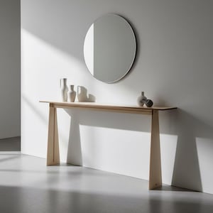 120 x 200 x 80 cm Langer schmaler Konsolentisch minimalistisch: Modernes schlankes Einstiegs-Regalmöbel