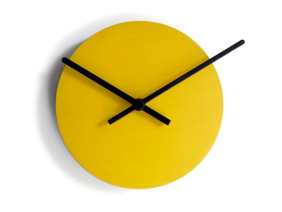 7 Minimalist Very Small Wooden Quiet Wall Clock for Kitchen and Office