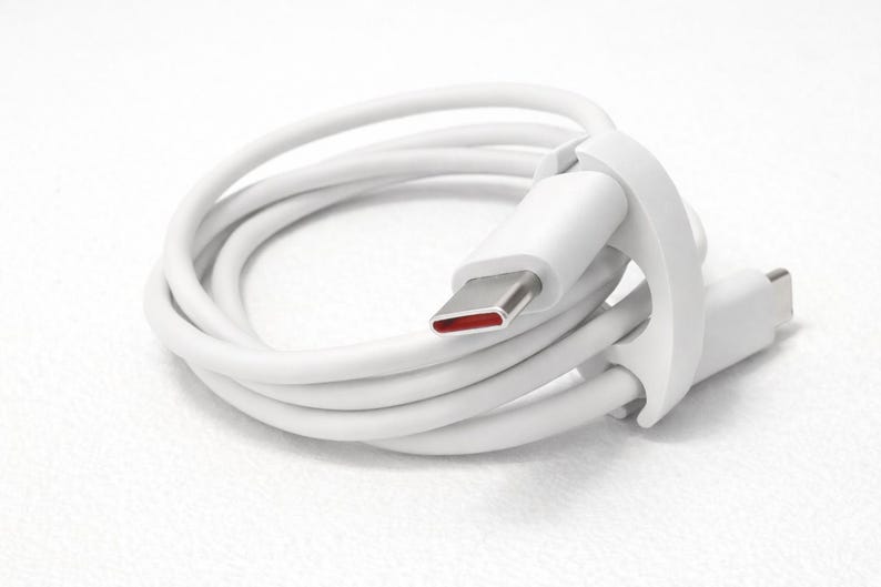 Wooden USB Bracelet Wearable Charging Cable Minimal Hand Painted Accessory