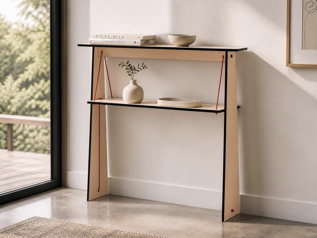 36 X 6 Inch Ultra Narrow Entryway Table: Modern Small Slim Entry Shelf ...