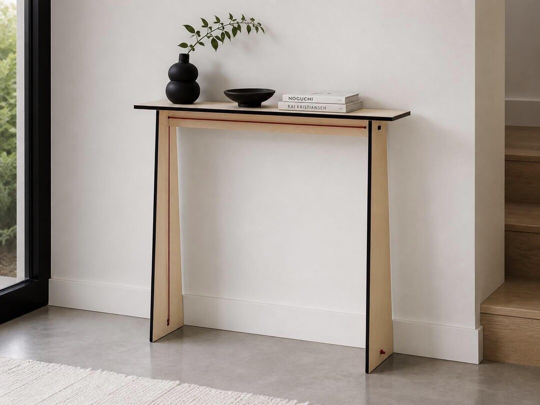 36 X 6 Inch Ultra Small Space Console Table: Modern Narrow Entry Shelf ...