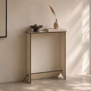 Modern Thin Wood Console Table: Small Entryway Furniture
