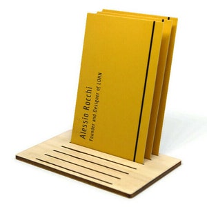 Porte-cartes de visite en bois découpé au laser en forme de carte de crédit, accessoire de portefeuille en bois unique pour elle, cadeau pour homme et voyage, exclusivité