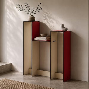 Space Saving Console Pedestal Table, Multifunctional Italian Furniture for Small Spaces, Modern Design