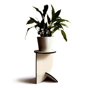 Kreis Holz Pflanzenständer Zeitgenössische Sockel Couchtisch Indoor Blumentopf Halter Moderne Wohnzimmer Akzent Möbel Stilvolles Dekor