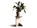 Small round wood pot plant stand alone indoor, Modern living room accent table, Flowerpot stands, Pedestal side tables planters holder 