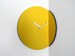 13'/33cm Corner small wooden quiet wall clock yellow for living room, No ticking wood modern design tiny silent clocks, Unique home decor 